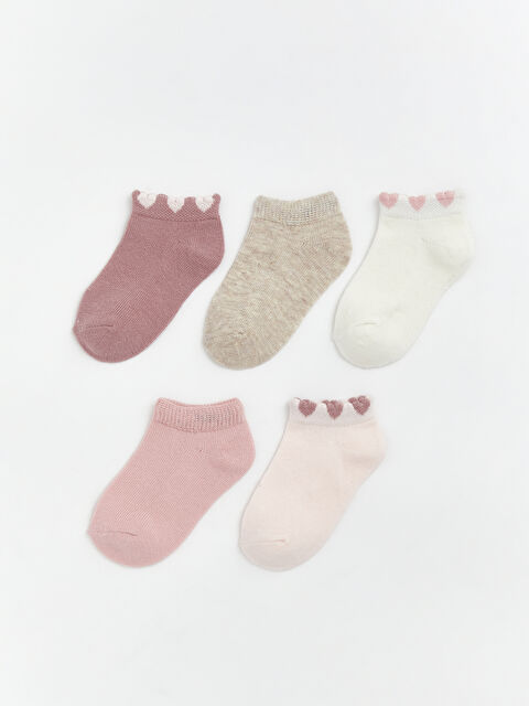 LCW baby Kız Bebek Patik Çorap 5'li - S6BR66Z1-ZG6