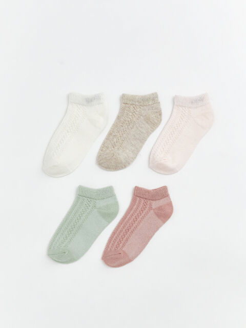 LCW Kids Kız Bebek Patik Çorap 5'li - S6BR69Z1-R9J