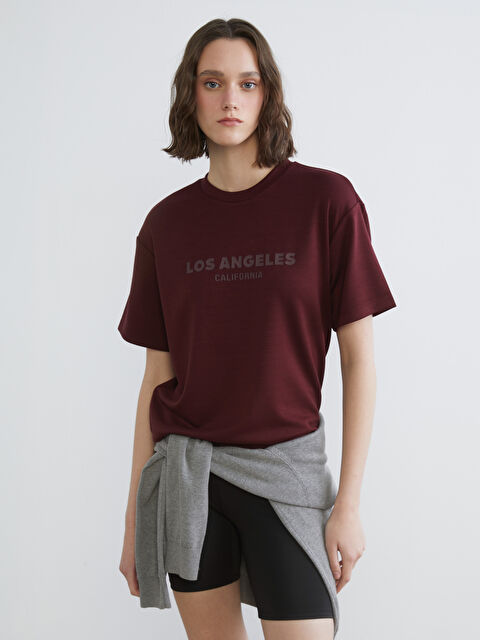 XSIDE Los Angeles Print Soft Touch Women's T-Shirt - S6BS03Z8-8WF