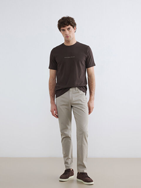 LCWAIKIKI Classic بنطلون تشينو رجالي جاباردين بقصة ضيقة