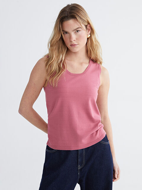 LCW EVERYDAY Женщины Розовый Майка - S6BS16Z8-24W