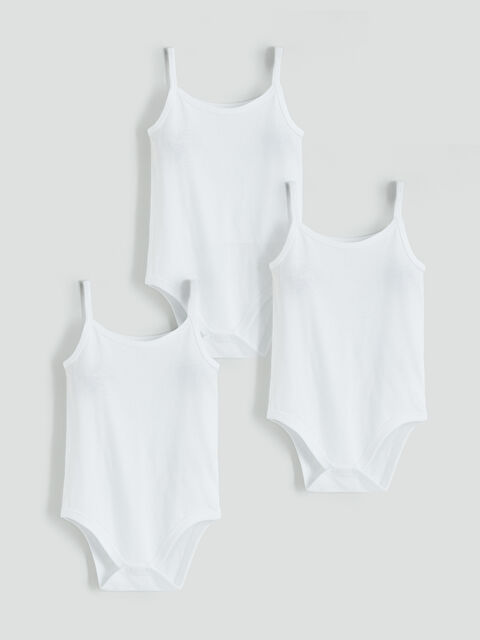 LCW baby Baby Girl Snap-Closure Bodysuit Set of Three - S6BS60Z1-R9J