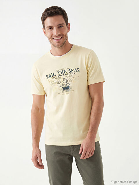 LCWAIKIKI Classic Man YELLOW T-Shirt - S6BS73Z8-FDS