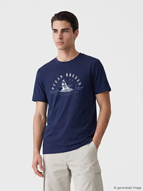 LCWAIKIKI Classic Crew Neck Printed Men's T-Shirt