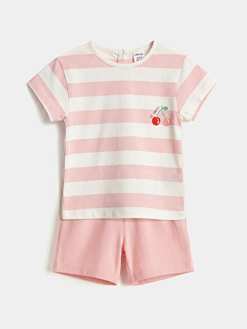 LCW baby Baby Girl ECRU Set - S6BU08Z1-LFC