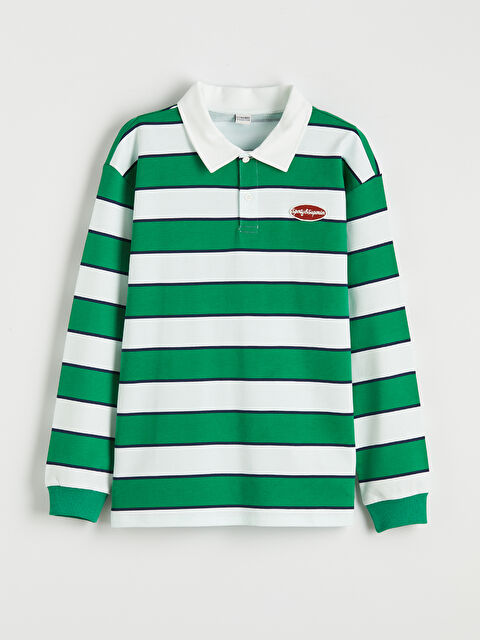 LCW Kids Erkek Çocuk Polo Yaka Çizgili Tişört - S6BU25Z4-LRR