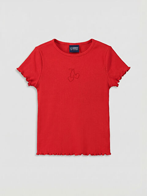 LCW Kids Girl RED T-Shirt - S6BU30Z1-GZX