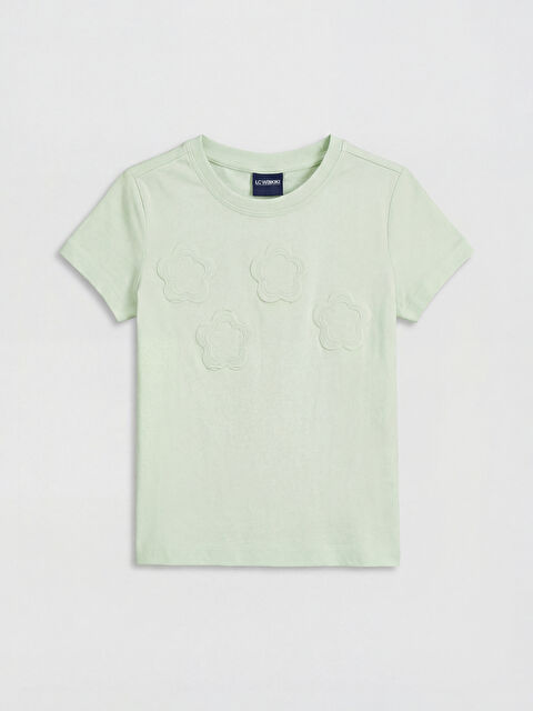 LCW Kids Girl GREEN T-Shirt - S6BU39Z4-8SQ