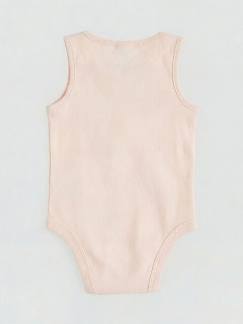 LCW baby Bisiklet Yaka Kız Bebek Çıtçıtlı Body - S6BU49Z1-FUH