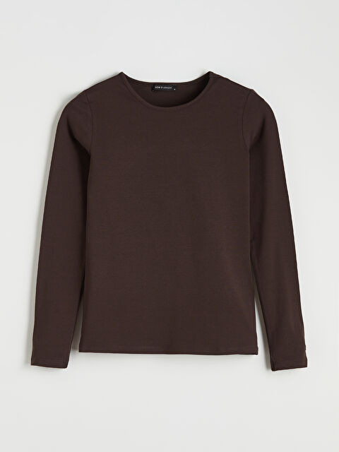 LCWAIKIKI Classic Woman BROWN T-Shirt - S6BU64Z8-HMK