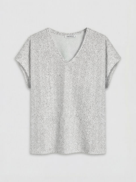 LCW EVERYDAY Женщины экрю футболка