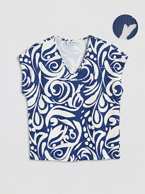 LCW EVERYDAY Женщины Синий футболка