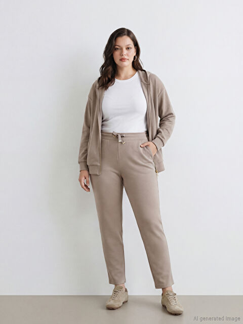 LCW EVERYDAY Beli Lastikli Soft Touch Kadın Eşofman Altı