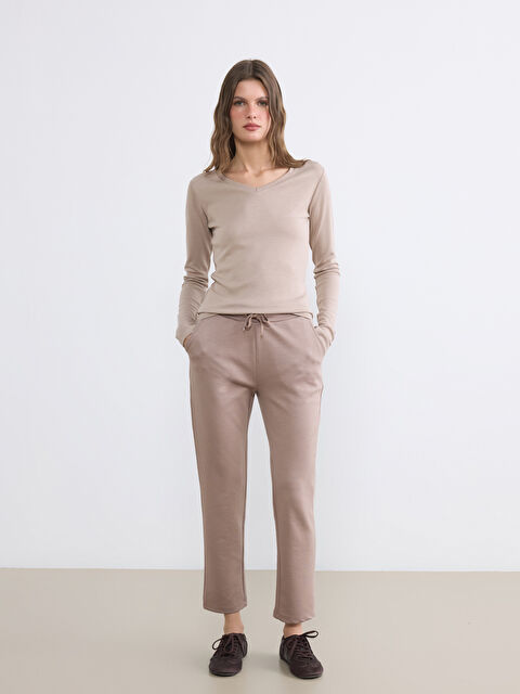 LCW EVERYDAY Beli Lastikli Soft Touch Kadın Eşofman Altı