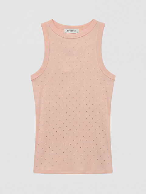 LCW EVERYDAY Taşlı Bisiklet Yaka Kadın Atlet