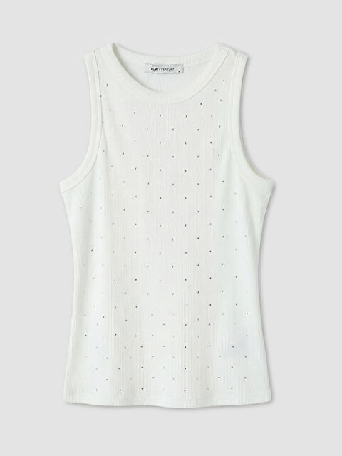 LCW EVERYDAY Bisiklet Yaka Taşlı Kadın Atlet