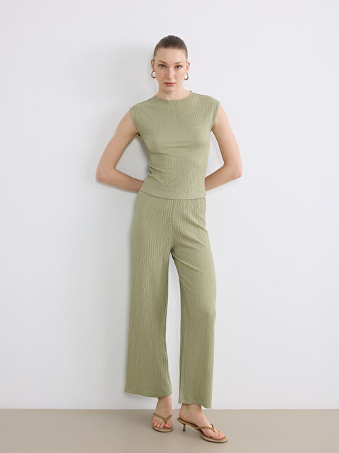 LCWAIKIKI Classic Pantalon VERT Femme