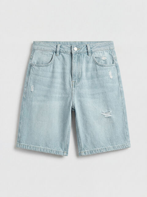 LCW Kids Момче Индиго Къси дънкови панталони