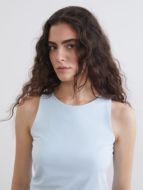 LCW Vision Women's Crew Neck Tank Top - S6BV48Z8-QWQ