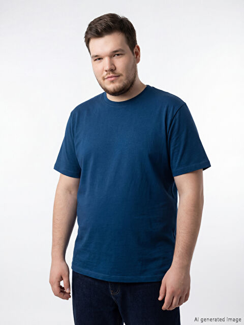 LC WAIKIKI Bisiklet Yaka Penye Erkek Tişört