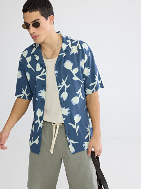 XSIDE Man NAVY Shirt - S6BV52Z8-LSJ