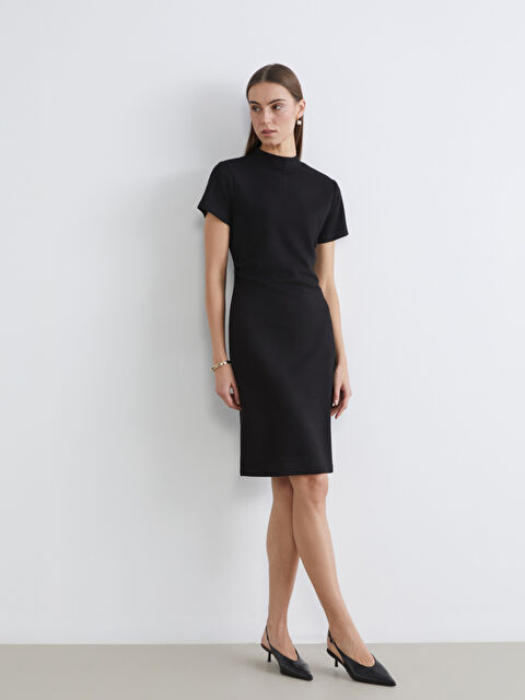 LCW Comfort Жінка ЧОРНИЙ Сукня - S6BV77Z8-CVL