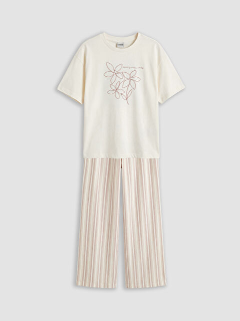 LCW Kids Girl ECRU Set - S6BY20Z4-R9J