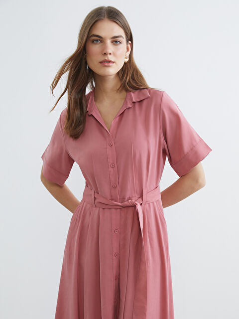 LCWAIKIKI Classic Robe de chemise ROSE Femme - S6BY33Z8-CS8