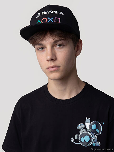 LCW ACCESSORIES Playstation Baskılı Erkek Çocuk Kep Şapka