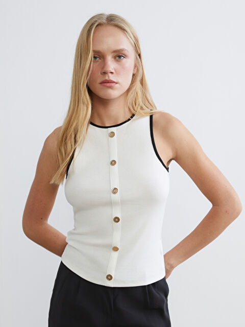 LCW Vision Женщины экрю Боди - S6CA35Z8-R9J