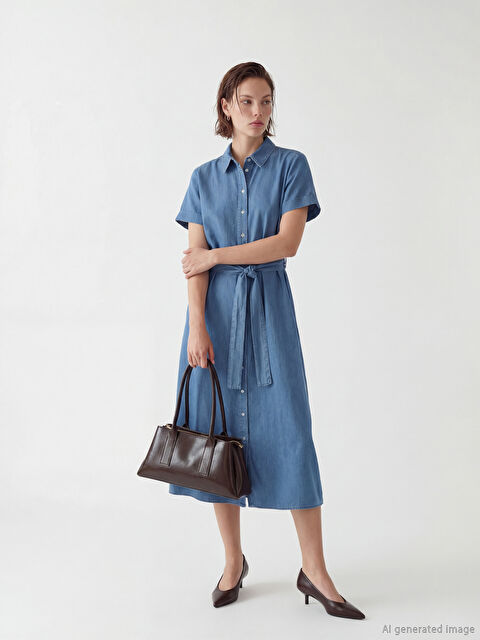 LCW Jeans Žena INDIGO Traper haljina