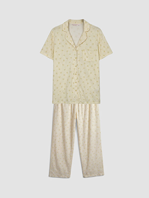 LCW DREAM Жена Екрю Комплект пижами