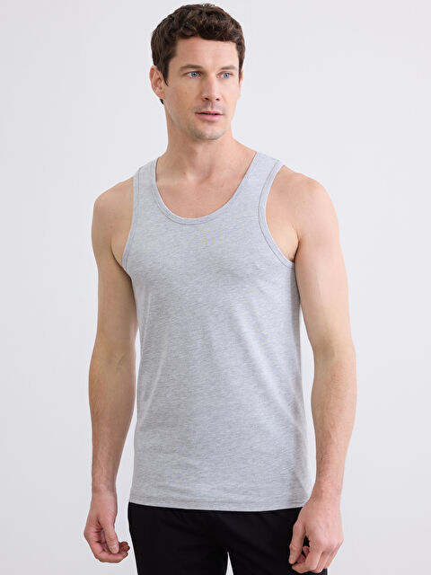 LC WAIKIKI U Yaka Erkek Atlet 3'lü - S6CB71Z8-LAL