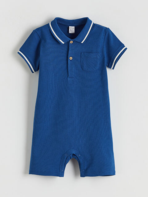 LCW baby جمبسوت للأولاد الرضع بياقة بولو - S6CB88Z1-HPQ