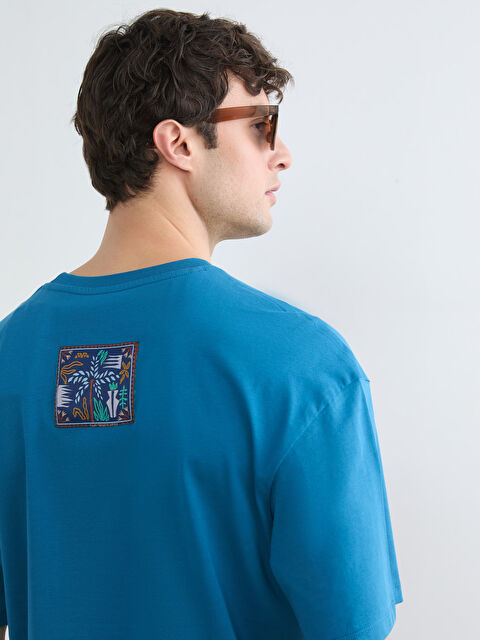 LC WAIKIKI Bisiklet Yaka Baskılı Penye Erkek Tişört - S6CB97Z8-H9J