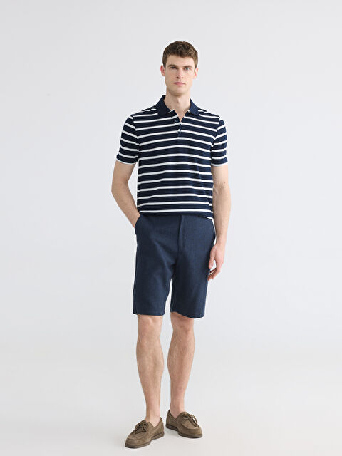 LCWAIKIKI Classic Regular Fit Keten Karışmlı Erkek Şort