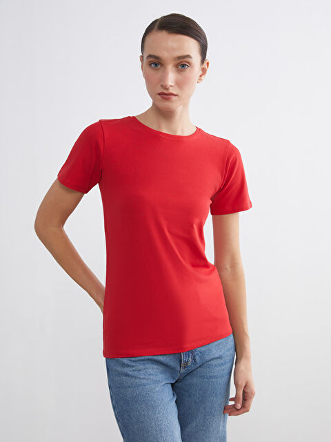 LCWAIKIKI Basic Crew Neck Women's T-Shirt - S6CD38Z8-HJY