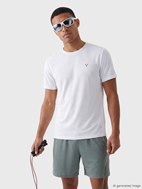 XSIDE ACTIVE Bisiklet Yaka Baskılı Erkek Tişört