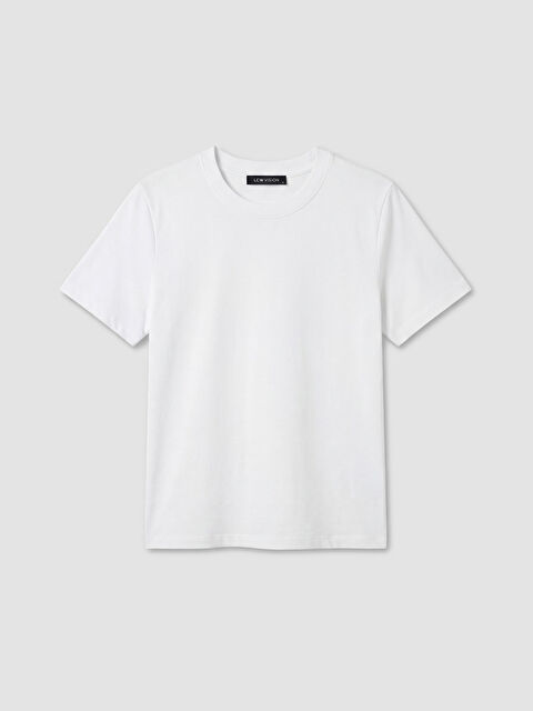 LCW Vision تي شيرت أبيض نساء - S6CD52Z8-Q6K