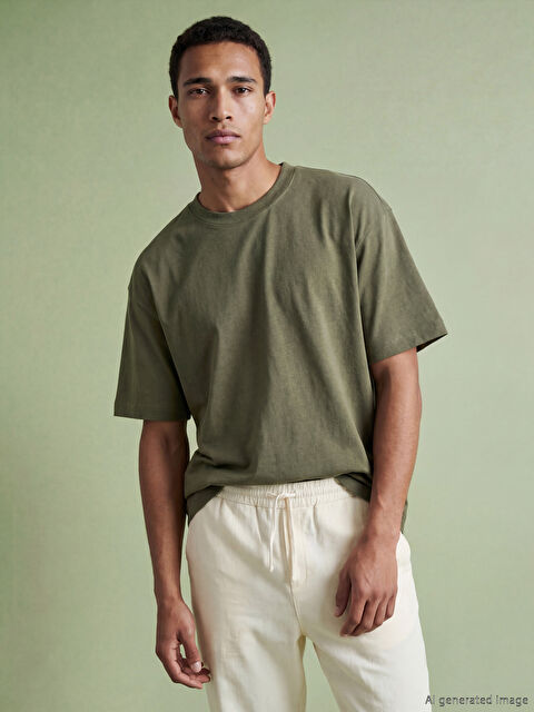 LCW Vision Bisiklet Yaka Erkek Tişört