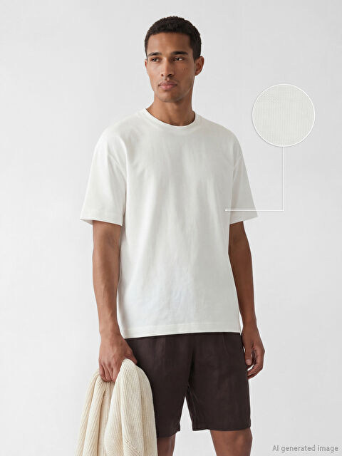 LCW Vision Bisiklet Yaka Erkek Tişört