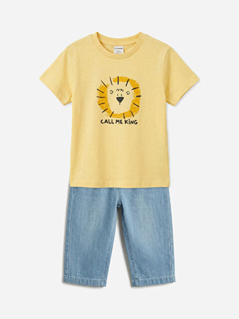 LCW baby Baby Jungen Jeans- und T-Shirt-Set - S6CE66Z1-FYQ