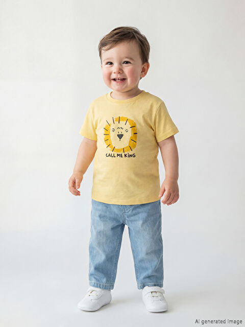 LCW baby Baby Boys' Jeans and T-Shirt Set