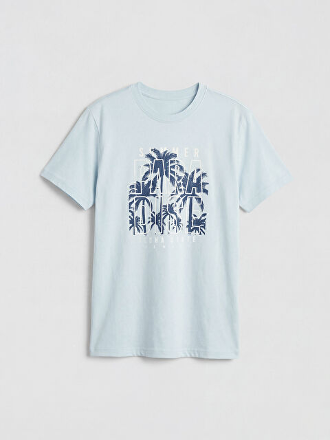 LC WAIKIKI Bisiklet Yaka Baskılı Erkek Çocuk Tişört - S6CE99Z4-FUX