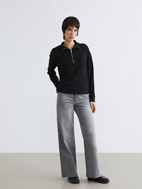 LCW Jeans Wideleg Kadın Jean Pantolon - S6CF05Z8-GRD