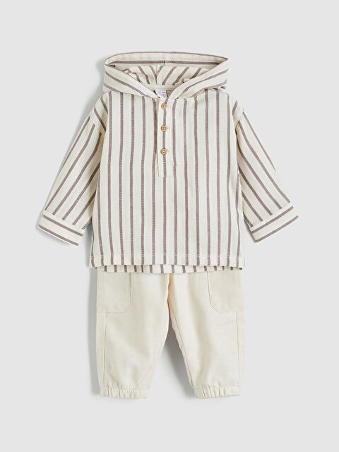 LCW baby SVETLO BEŽ Komplet Beba dečak - S6CG18Z1-LFC