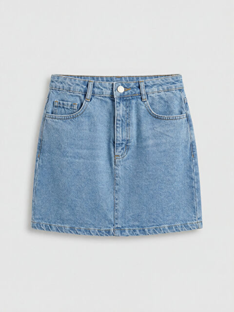 LCW Kids Jupe en Jean à Taille Élastiquée Ajustable pour Filles - S6CG50Z4-H45