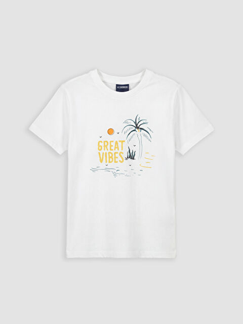 LC WAIKIKI Baskılı Erkek Çocuk Tişört