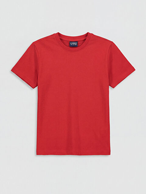 LC WAIKIKI Bisiklet Yaka Kısa Kollu Erkek Çocuk Tişört