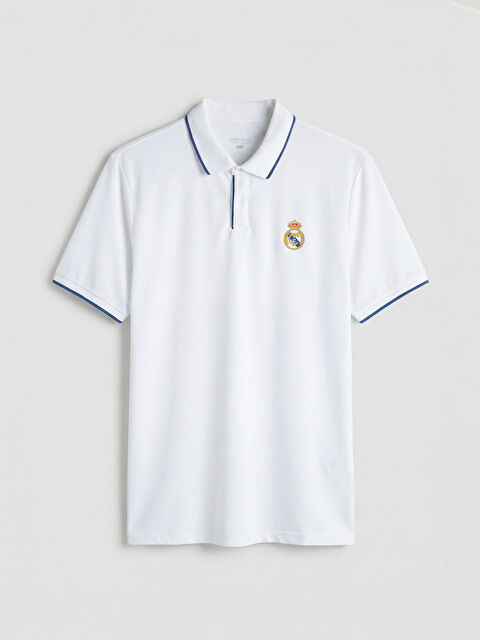 XSIDE ACTIVE Polo Yaka Real Madrid Nakışlı Erkek Spor Tişört